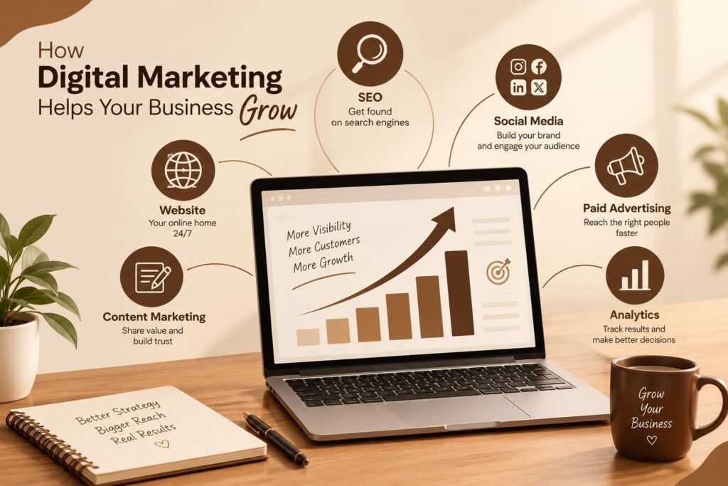 How Digital Marketing Helps Your Business Grow